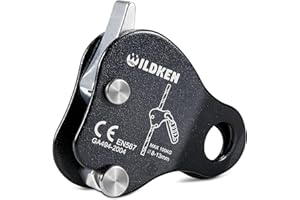 WILDKEN Climbing Ascender Fall Protection Belay Device Climbing Rope Grab for Rock Climbing Mountaineering Tree Arborist Expedition Caving Rescue Aerial Work