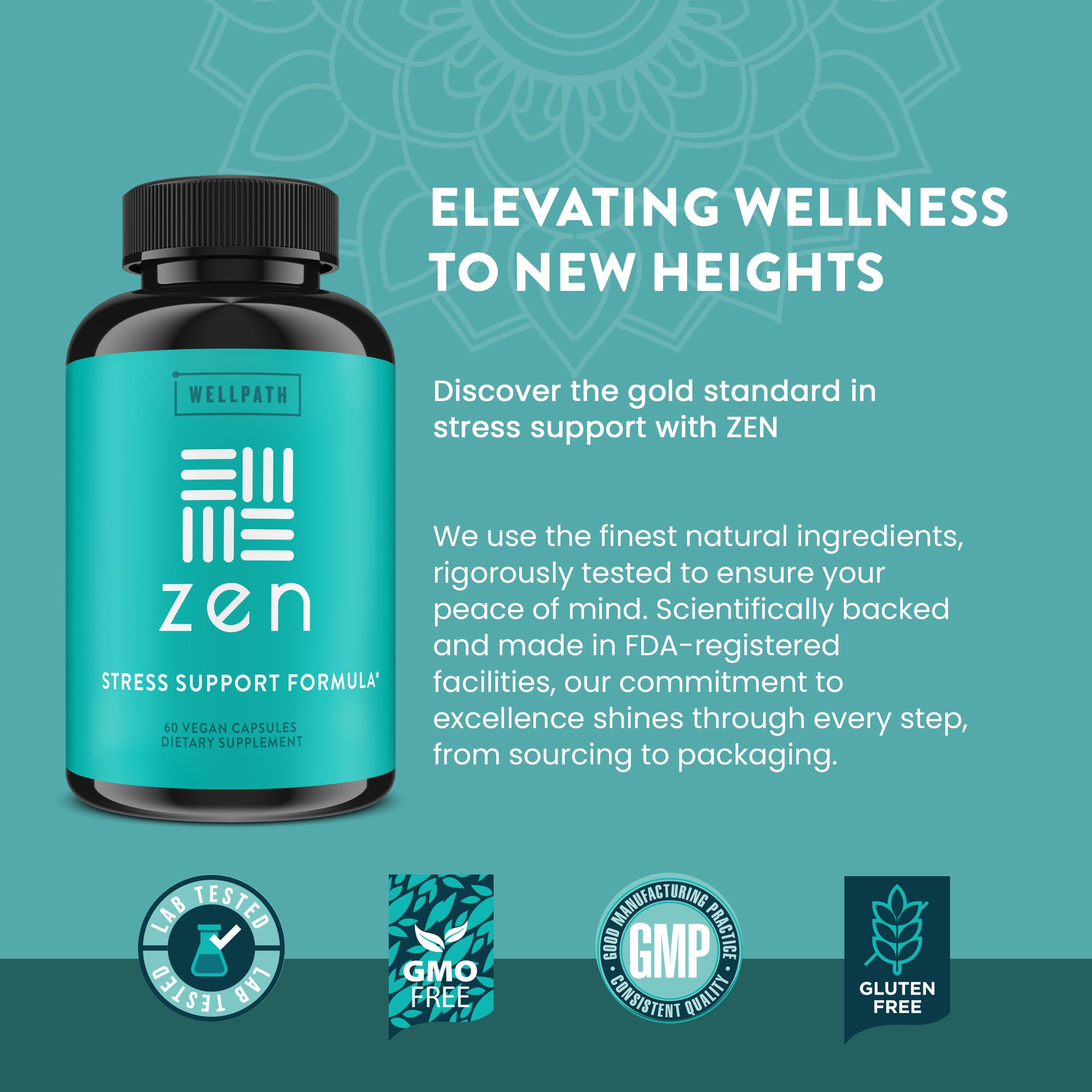 WellPath Zen Stress Support Supplement Calm Mood, Stress & Energy