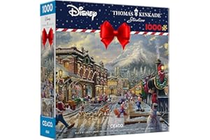 Ceaco - Thomas Kinkade - Disney - Holiday - Candy Cane Express - 1000 Piece Jigsaw Puzzle