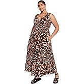 City Chic Womens Maxi Dress - Amara Print