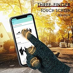Achiou Winter Gloves, Glove for Men Women, Upgraded