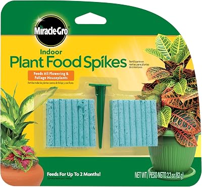 Miracle-Gro Indoor Plant Food 48-Spikes 2.2 oz Home-APP