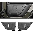 SHEAM Metal Rear Door Storage Pockets for 2009-2018 Jeep Wrangler JK JKU 2/4 Door, Sturdy Door Organizer Box Pockets Insert Accessories for Replace Sagging Nets -2 PCS