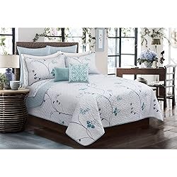Safdie & Co. Quilt 3PC Set Double/Queen Whisper
