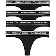 Victoria's Secret Women's Cotton Logo Thong Underwear, Panties for Women, Multi Pack (XS-XXL)