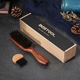 BESTOOL Boar Bristle Hair Brush for Men Women Beards Smoothing Styling view 8