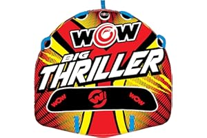WOW Sports Thriller Towable Deck Tube for Boating Adults, Tubing Boat Inflatable for Water Sports