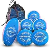 AMFUN Water Bouncing Ball 6pcs Soft TPR Pool Toys Net Storage Bag view 1