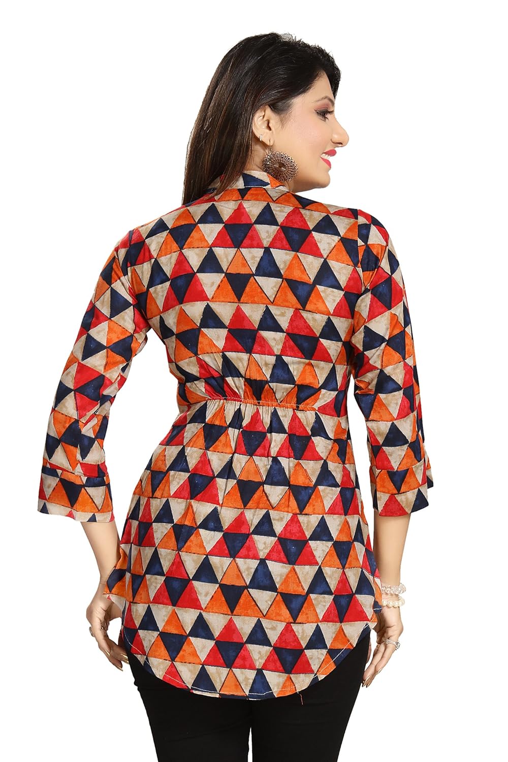 the dressery women's cotton printed top (tdc2092)