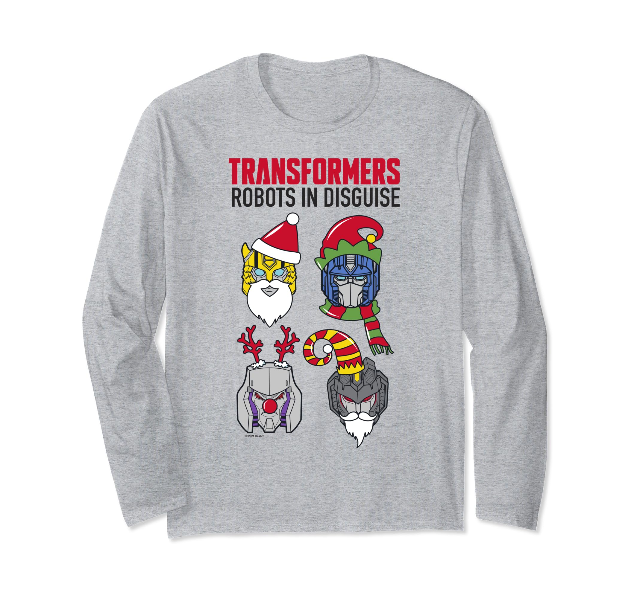 Transformers Christmas Group Shot Dress Up Disguise Long Sleeve T-Shirt