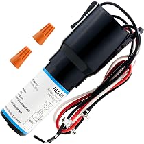 4-Pack Refrigerator Start Relay & Overload Capacitor Kit - Fits GE URCO410, 1/4 - 1/3 HP