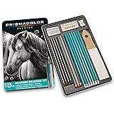 Prismacolor Premier Graphite Drawing Pencils with Erasers & Sharpeners, 18-Piece Set