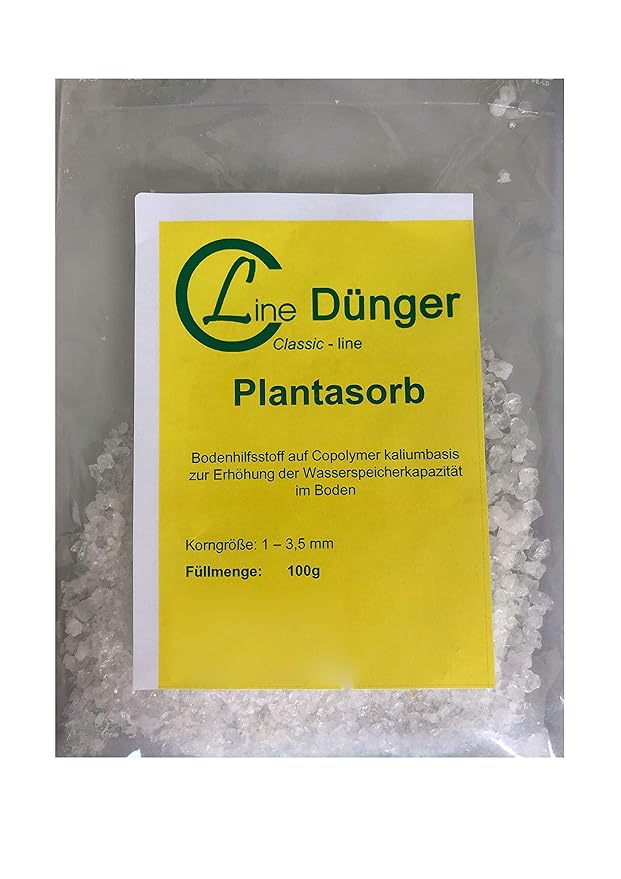 ClassicLine Plantasorb Wasserspeicher Granulat Pflanzengranulat für Pflanzen & Gräser Kokos Blumenerde, Balkonkästen, Wassers