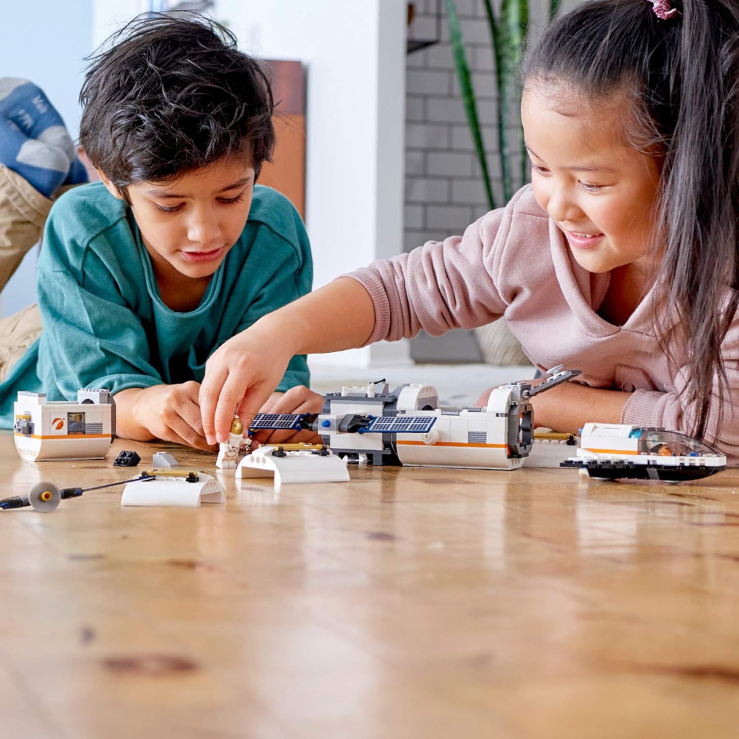 lego city space lunar space station 60227 building set with toy shuttle