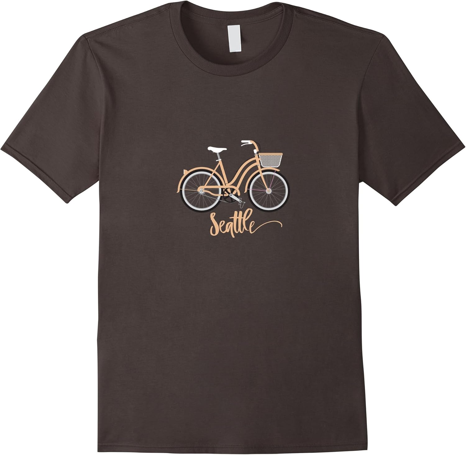 Seattle, WA Retro Ladies Bike Riding TShirt Clothing