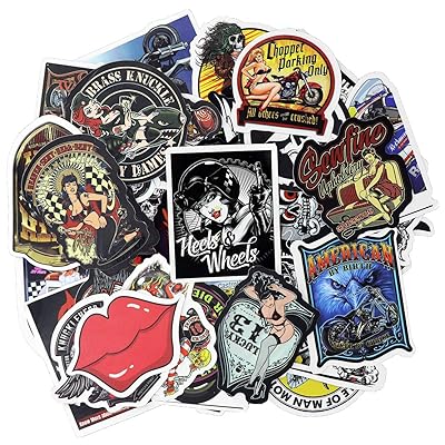 Waterproof Vintage Motorcycle Punk Stickers for Men, Tanzania Ubuy