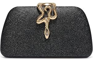 SWEETV CHUNLI Glitter Clutch Purses for Women Elegant Evening Bag for Parties, Weddings, and Formal Events