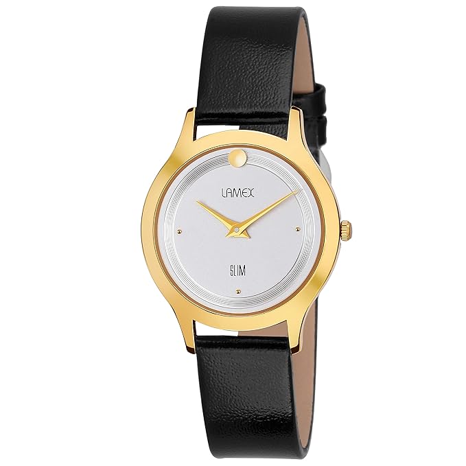 Buy Lamex Analog White Dial Women's Watch7172ANGLEDLXGLDWHT Online at Low Prices in India