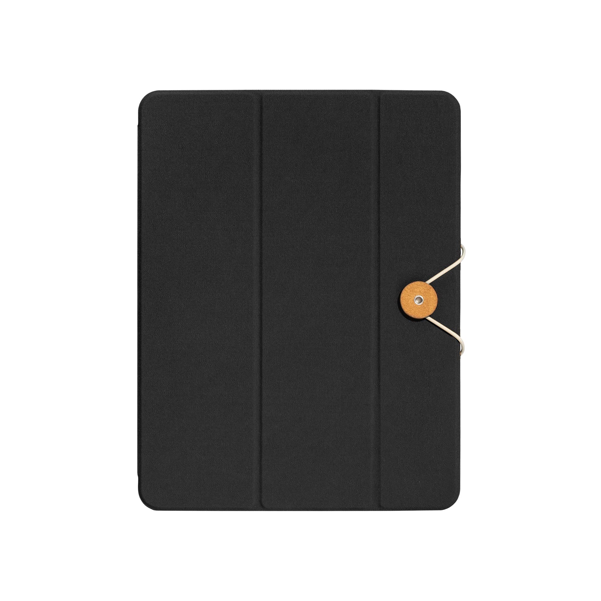 Native Union W.F.A iPad Folio – Foldable Stand and Cover Made of Recycled Materials Compatible with iPad Air 13" M2, iPad Pro 12.9" with Easy Magnetic Attachment and Button and String Design (Black) — image 1