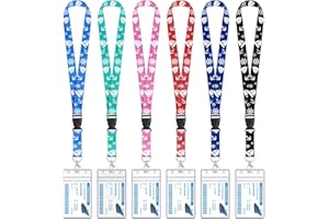 HONSIO 6 Pack Cruise Lanyard for Ship Cards Detachable Lanyards with Waterproof ID Badge Holder, 2025 Cruise Essentials Accessories