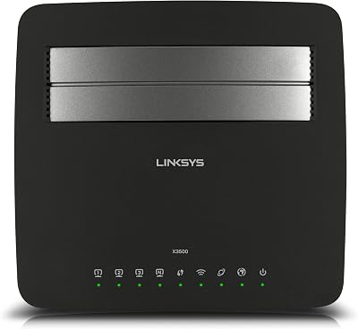 Linksys X3500 N750 Dual Band Wireless Router ADSL2+ Modem USB