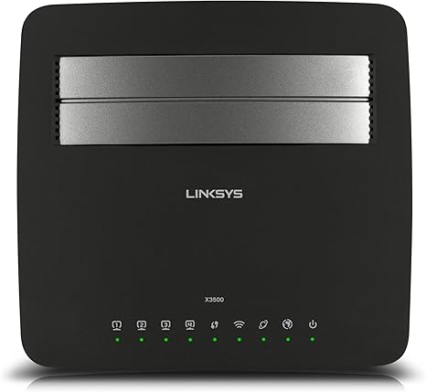 Linksys X3500 N750 Dual Band Wireless Router with ADSL2+ Modem/USB:  Amazon.co.uk: Computers & Accessories