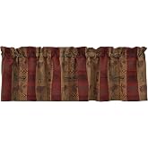 Park Designs High Country Valance, 72 x 14" (463-47) | Cotton | Herringbone Accent | Rod Pocket | Farmhouse Lodge Decor