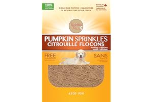 SPRINKLES & PAWS Pumpkin Sprinkles powder for dogs | Food Topper made in Canada with Organic Pumpkins | Helps Digestive Healt