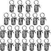 Maitys 24 Pcs Christian Keychains Bulk Gifts Faith Inspirational Bible Verse Keychain with Charm Christian Gifts