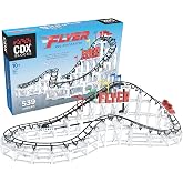 CDX Blocks: Flyer - 539 Pieces, Building Brick Set, Gravity Powered Roller Coaster Model, Promotes STEM Learning