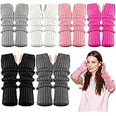 Berlune 6 Pairs Arm Warmers Kawaii Sleeves Cute Y2k Harajuku Japanese Style for Women Girls Lolita Costume School, 6 Colors