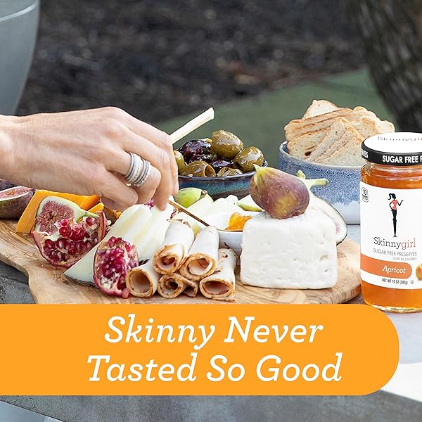 SKINNYGIRL SUGAR FREE KOSHER PRESERVES, APRICOT, 10 OUNCE