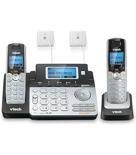 Amazon.com : PANASONIC KX-TG9581B DECT 6.0 1.9 GHz Link2Cell(R) 2
