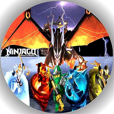 Fondant Tortenaufleger Tortenbild Geburtstag Ninjago T5