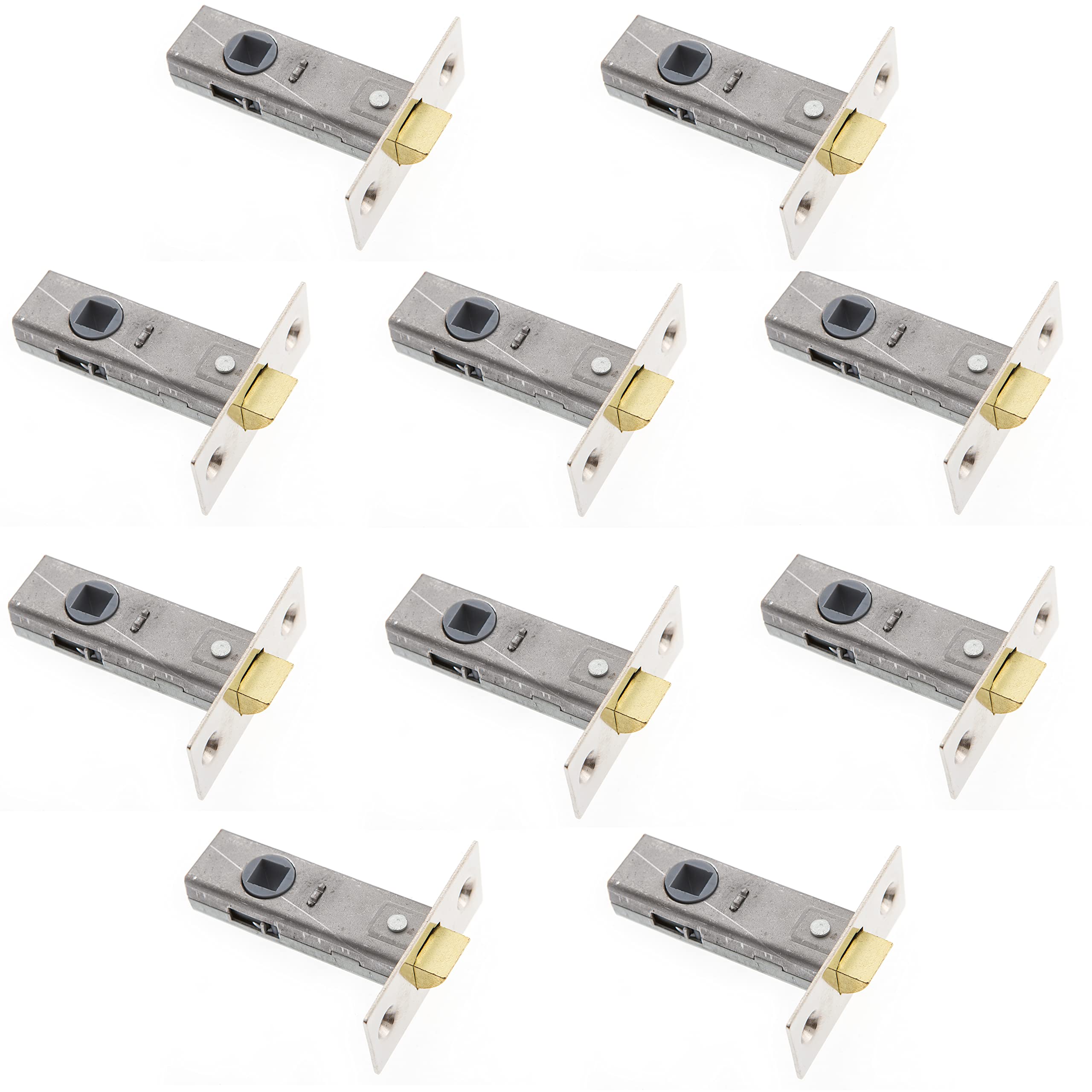 Sterling TML130 Internal 3.0" Nickel Tubular Mortice Latch, 10 Pack