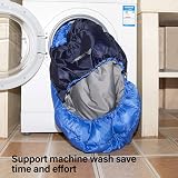BISINNA Sleeping Bag with Pillow 4 Season Waterproof Warm Blue Right Zip view 8