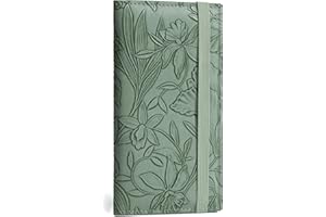 Zreal Checkbook Cover for Women & Men, Premium PU Leather Check Book Cover for Personal Checkbook, Top & Side Tear Duplicate Checks with RFID Blocking (Green)