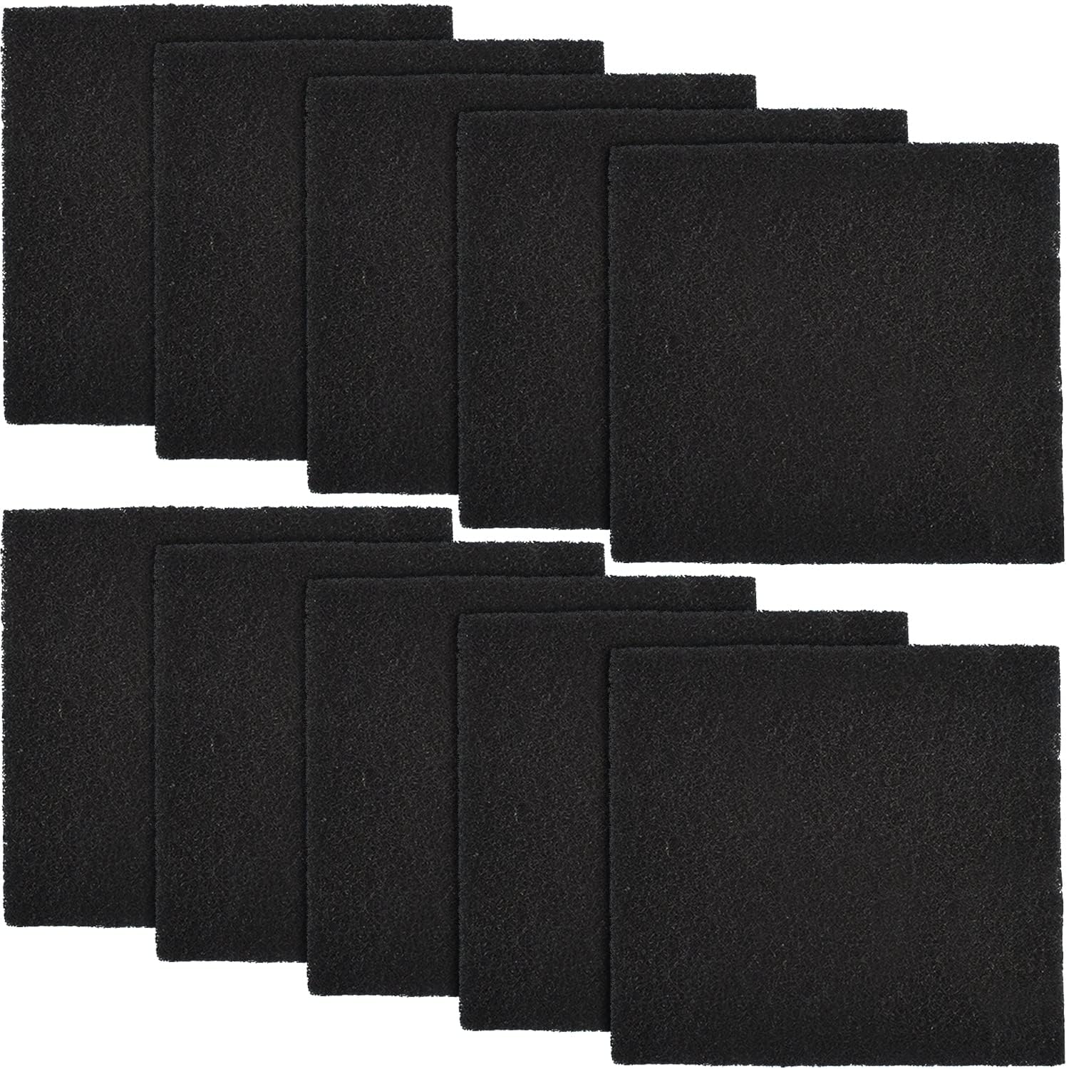 10 Pack Cat Litter Box Charcoal Filters Tray filter Replacement Carbon Odor Filters Hooded Cat Litter Boxes and Pans