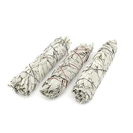Incenso Di Salvia 3 Bastoncini Dincenso Salvia Bianca Brucia Salvia Per Purificare Ed Eliminare Lenergia Negativa Autentici Fasci Di Salvia