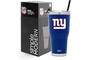 Simple Modern Officially Licensed NFL Tumbler with Flip Lid and Straw Insulated Stainless Steel Cup | Cruiser Collection | 30oz