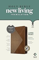 NLT Large Print Thinline Reference Zipper