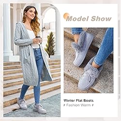 TINSTREE Winter Flat Boots Warm Durable Shoes