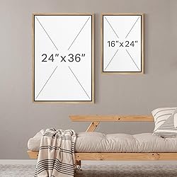 MUDECOR Framed Canvas Print Wall Art Set Monochrome