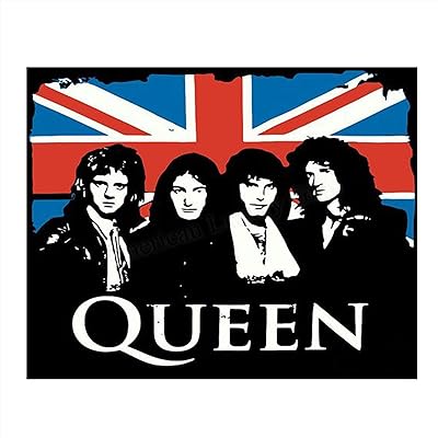 1993☆Queen☆ ヴィンテージ フラッグ UK Flag ©Queen Vintage Queen Band British Flag Wall Art Print- Brazil | Ubuy