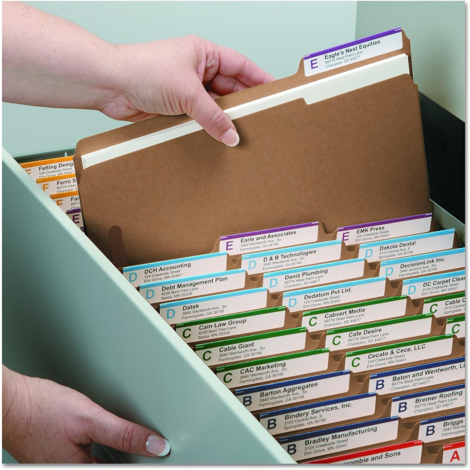 Smead Fastener File Folder, 2 Fasteners, Reinforced 1/3-Cut Tab, Letter Size, Kraft, 50 per Box (14837): Industrial & Scientific