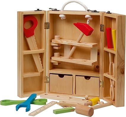 Amazon Com Roba Toolbox Large With Fine Wooden Tool Master