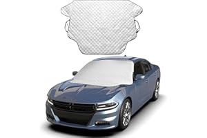 EcoNour Car Windshield Snow Cover - Ice Windshield Cover with 4 Layers Thickness, Snow Protection Cover, Easy to Use, [Univer