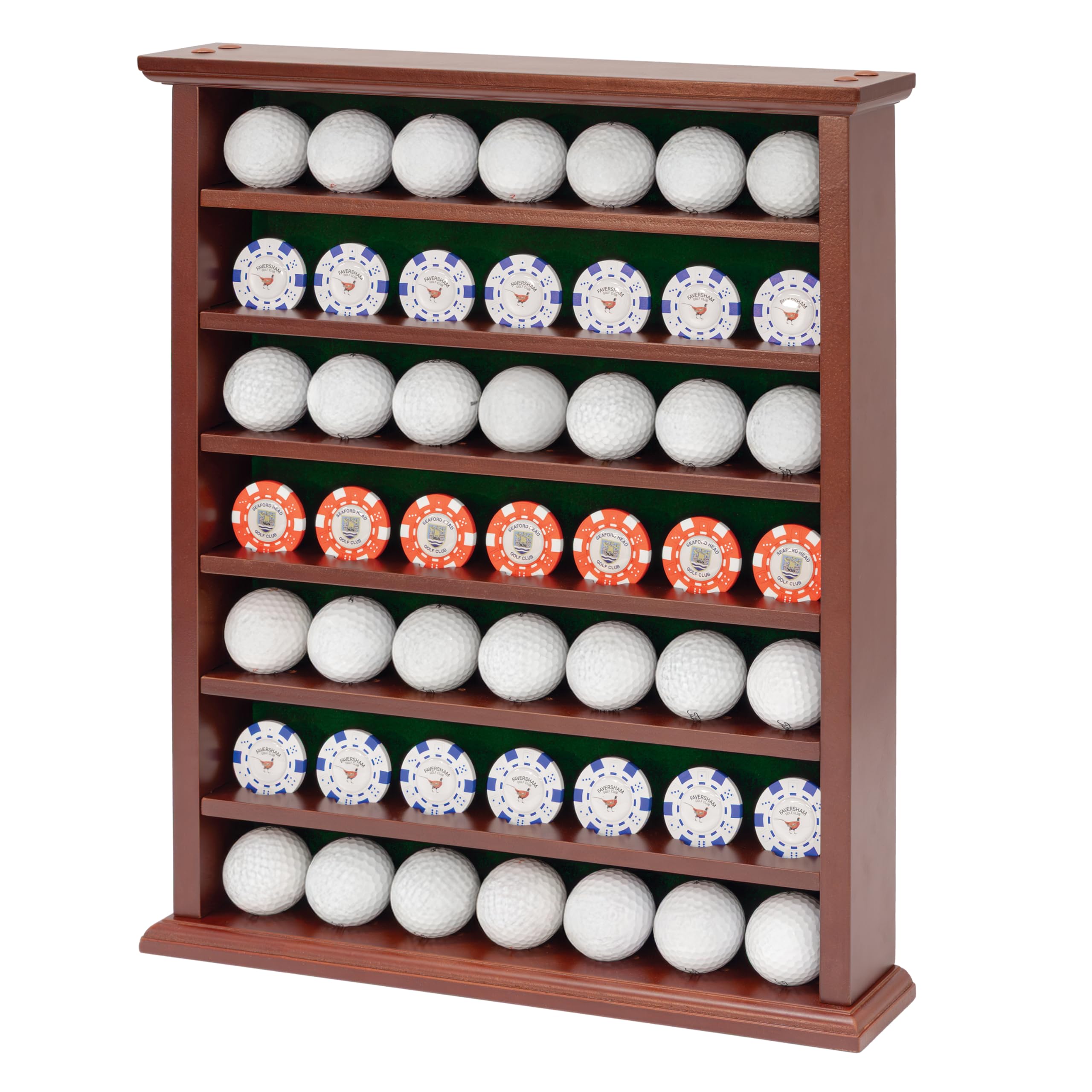 Longridge Balls Display Wood Cabinet 49 Ball
