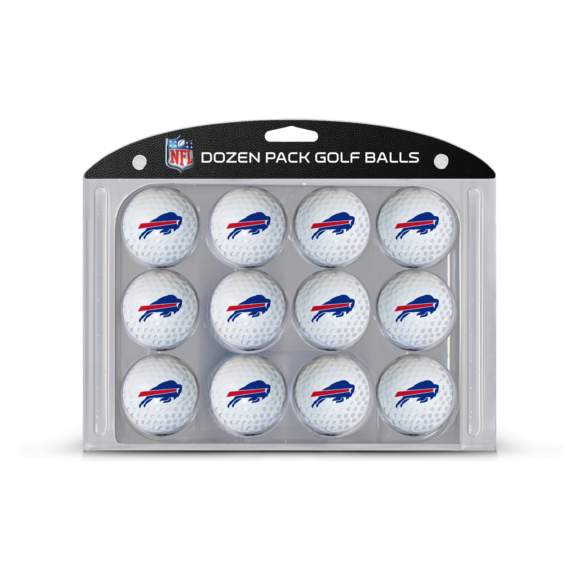 Team Golf NFL Buffalo Bills Golf Balls, 12 Pack Dozen Regulation Size Golf Balls, 12 Pack, Full Color Durable Team Imprint