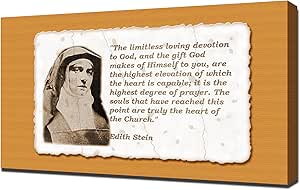 Amazon.com: Edith Stein Quotes 5 - Canvas Art Print: Posters & Prints